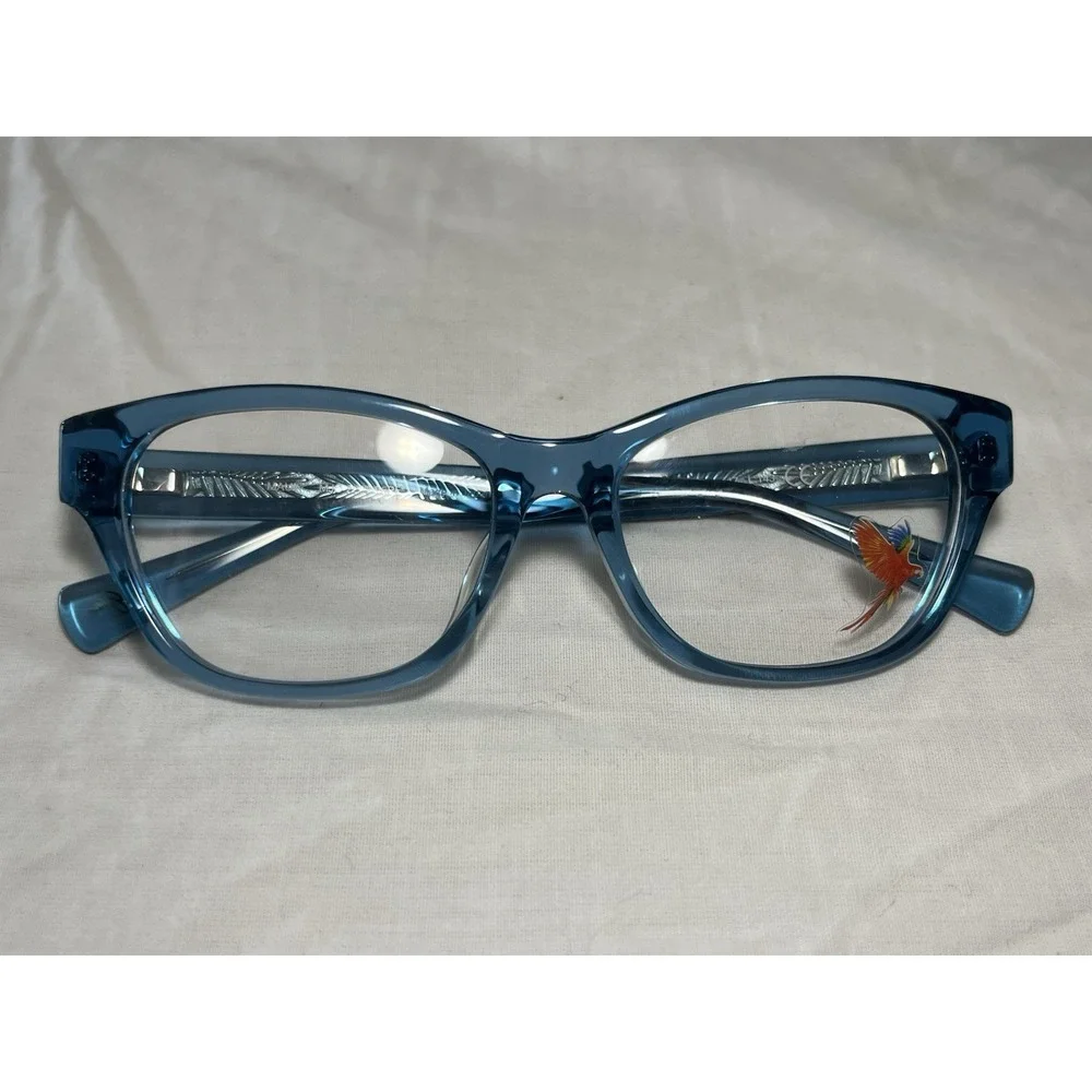 Maui Jim Eyeglasses MJO 2203-76PF Translucent Blue Frames silver Core 51-17-143